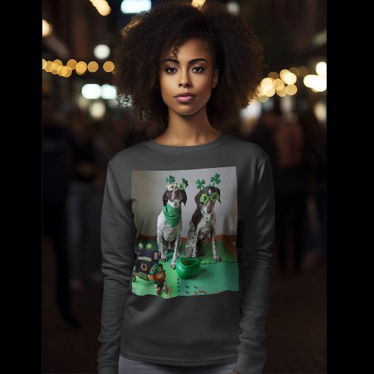 St. Patrick's Day Hogs Party Ladys Long Sleeve T-Shirt