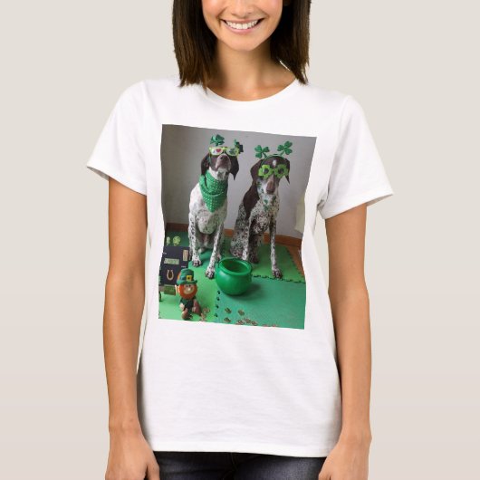 St. Patrick's Day Hogs Party Ladys T-Shirt (Vorderseite)