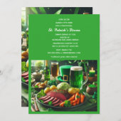 St Patrick's Day Holiday Dinner Einladung (Vorne/Hinten)