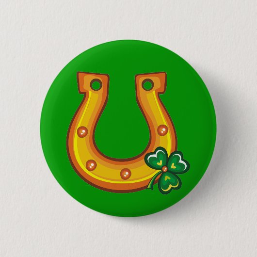 St. Patrick's Day Horseshoe Button (Vorderseite)