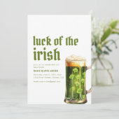 St. Patrick's Day Housewarming Party Einladung (Stehend Vorderseite)