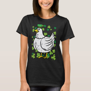St Patricks Day Huhn Saint Pattys Landwirt Männer  T-Shirt