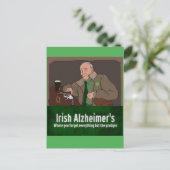 St Patrick's Day Humorous Irish Gangster Postkarte (Stehend Vorderseite)