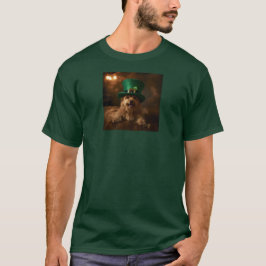 St. Patrick's Day Hund in Leprechaun Hat T-Shirt