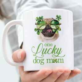 St Patrick's Day Hund Mama Custom Foto Funny Kaffeetasse