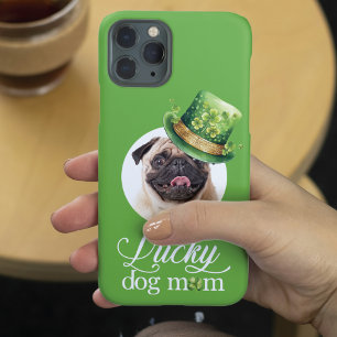 St Patrick's Day Hund Mama Custom Foto Hat iPhone 15 Pro Hülle