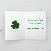 St. Patrick's Day Hunde Bereit zum Party Card Karte (Innenseite)