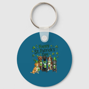 St. Patricks Day Hunde-Liebhaber-Trupp Schlüsselanhänger
