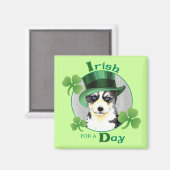 St. Patrick's Day Husky Magnet (Vorderseite/Rückseite)