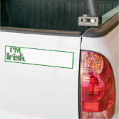 St. Patrick's Day - I BIN IRISH Autoaufkleber (Auf Lkw)