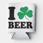 St Patricks Day I Kleeblatt Beer Dosenkühler (Vorderseite)