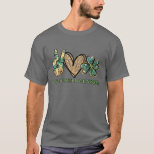 St. Patrick's Day - I Liebe als Sozialarbeiter T-Shirt