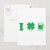 St. Patrick's Day - I Liebe Beer Postkarte (Vorne/Hinten)