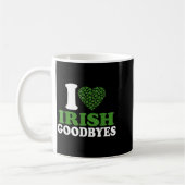 St Patricks Day Ich liebe Irisch Gut Kaffeetasse (Links)
