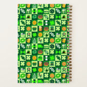 St. Patrick's Day Icons Nahtloses Muster Notizblock (Rückseite)