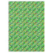 St. Patrick's Day Icons Nahtloses Muster Tischdecke (Vorderseite)