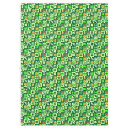 St. Patrick's Day Icons Nahtloses Muster Tischdecke