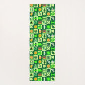 St. Patrick's Day Icons Nahtloses Muster Yogamatte (Rückseite)