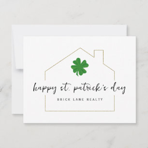 St. Patrick's Day Immobilien-Werbung Karte