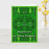 St. Patrick's Day in Irish Celtic Inspiriert Karte (Gelbe Blume)