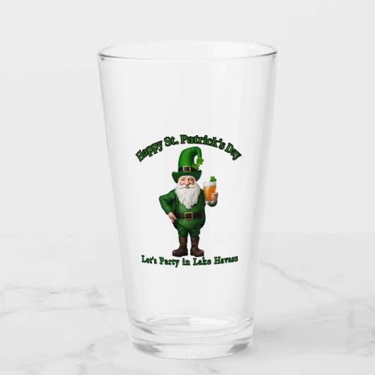 St. Patrick's Day in Lake Havasu, Az. Glas (Vorderseite)