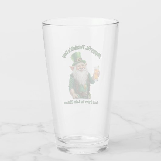 St. Patrick's Day in Lake Havasu, Az. Glas (Rückseite)