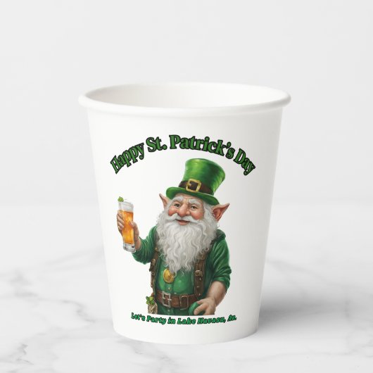 St. Patrick's Day in Lake Havasu, Az. Pappbecher (Vorderseite)