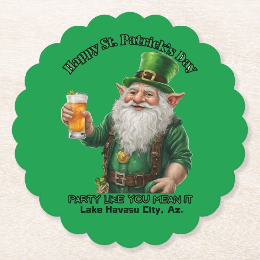 St. Patrick's Day in Lake Havasu, Az. Untersetzer (Vorderseite)