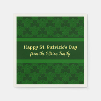 St. Patrick's Day individuell Serviette