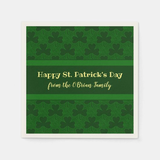 St. Patrick's Day individuell Serviette (Vorderseite)