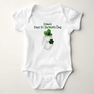 St. Patrick's Day, individuelle Name Baby Strampler