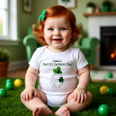 St. Patrick's Day, individuelle Name Baby Strampler