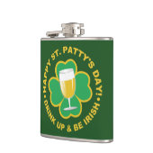 St. Patrick's Day individuelle Name Flachmann (Links)