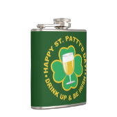 St. Patrick's Day individuelle Name Flachmann (Rechts)