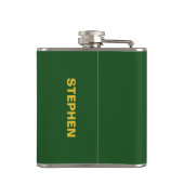 St. Patrick's Day individuelle Name Flachmann (Rückseite)