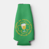 St. Patrick's Day individuelle Name Flasche cooler Flaschenkühler (Vorderseite)