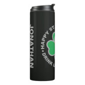 St. Patrick's Day individuelle Name Thermosbecher (Nach links gedreht)