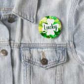 St. Patrick's Day Ink Spritzer Lucky Kleeblatt Button (Beispiel)