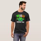 St Patrick's Day Ireland Flag Beer IRISH DRINKING T-Shirt (Vorne ganz)