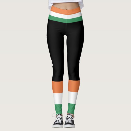 St Patrick's Day Ireland Flag Leggings (Vorderseite)