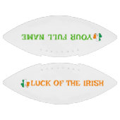 St Patrick's Day Ireland Flag Shamrock Custom Name Football (Paneele)