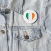 St. Patrick's Day Ireland Flaggenherz-Abzeichen Button (Beispiel)