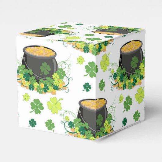 St Patricks Day Ireland Green Clover Leprechaun Geschenkschachtel (Vorderseite)