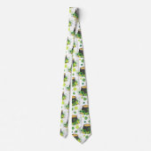 St Patricks Day Ireland Green Clover Leprechaun Krawatte (Rückseite)