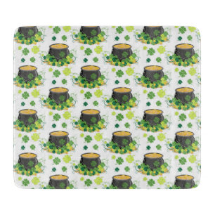 St Patricks Day Ireland Green Clover Leprechaun Schneidebrett