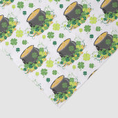 St Patricks Day Ireland Green Clover Leprechaun Seidenpapier (Ausschnitt)