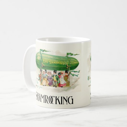 St. Patrick's Day Ireland Shamrocking Fun Kaffeetasse (Vorderseite Links)