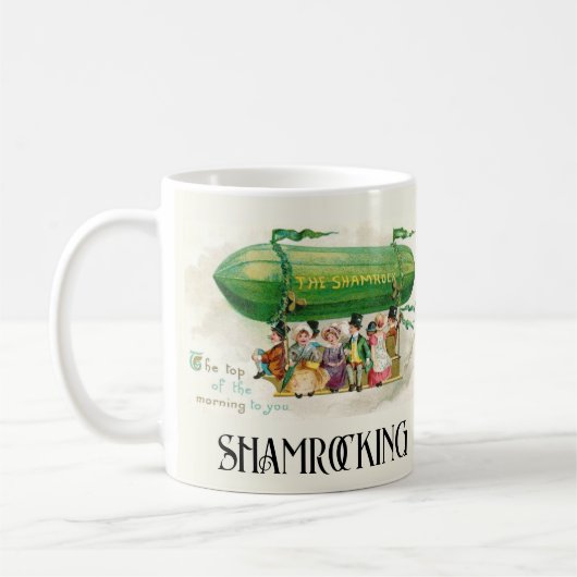 St. Patrick's Day Ireland Shamrocking Fun Kaffeetasse (Links)