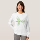 St. Patrick's Day Ireland Word Collage T-Shirt (Vorne ganz)