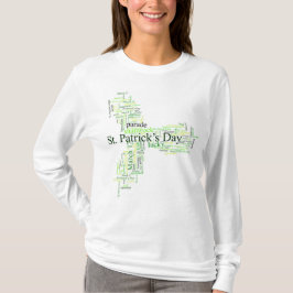 St. Patrick's Day Ireland Word Collage T-Shirt